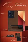 Oppo Reno 11F Kılıf Flip Cover - Taba-3