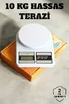 Hassas Terazi 10 kg Kapasiteli, Yüksek Hassasiyetli Dijital Mutfak Tartısı-1