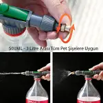 SN-24910 Ayarlanabilir Basınçlı Su Köpük Püskürtme Başlığı (Tüm Pet Şişelere Uyumlu)-3