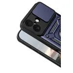 Apple İphone 17 Pars Lens Yüzüklü Silikon - Lacivert-3