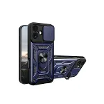 Apple İphone 17 Pars Lens Yüzüklü Silikon - Lacivert-1