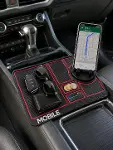 Araç İçi Telefon Standlı Kaydırmaz Silikon Organizer Mat Konsol Düzenleyici-3
