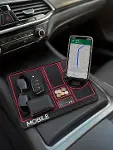 Araç İçi Telefon Standlı Kaydırmaz Silikon Organizer Mat Konsol Düzenleyici-4
