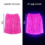 Neon Pembe Hawaii Parti Eteği 40 Cm-1