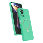 Xiao Red Note 12 Pro 4g Regal Magsafe Standlı Kapak - Yeşil-1