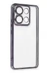 Xiao Poco X6 Kılıf Razer Lensli Silikon - Mor-2
