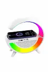 Bluetooth Hoparlör G Şekli Atmosfer Akıllı Rgb Lamba Wireless Kablosuz Şarj-2