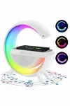 Bluetooth Hoparlör G Şekli Atmosfer Akıllı Rgb Lamba Wireless Kablosuz Şarj-5