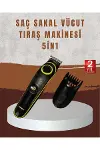 Profesyonel Erkek Saç Sakal Şekillendirme ve Vücut Bakım Seti Şarjlı Tıraş Makinesi-1