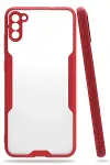 Samsung Galaxy A11 Kılıf Platin Silikon - Kırmızı-1