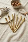 6'lı Lüks Gold Paslanmaz Çelik Yemek Bıçağı Seti (21 cm)-3