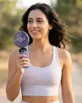 5 Kademeli Güçlü Üfleme Kapasiteli Taşınabilir Mini Fan-1
