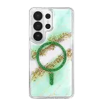 Onegif Samsung Galaxy S26 Ultra Lotus Simli Magsafe Kapak - Yeşil-3