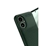 Honor 400 Kılıf Auto Focus Karbon Kapak - Koyu Yeşil-3
