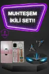 Kadınlar İçin Dokunmatik Ekran Akıllı Saat ve Gamer Kablosuz Bluetooth Kulaklık ANC Özelliği-1