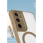 Samsung Galaxy S25 Plus Kılıf Enka Magsafe Silikon Kılıf - Lacivert-2