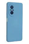 Huawei Nova 9 SE Kılıf Nano içi Kadife Silikon - Mavi-2