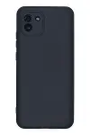 Samsung Galaxy A03 Kılıf Nano içi Kadife Silikon - Lacivert-1
