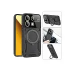 Xiao Red Note 13 4g Kılıf Joy Lens Standlı Kapak - Siyah-4