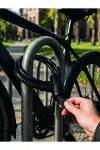 12 mm PVC Kaplamalı Bisiklet Kilidi 80 cm Anahtarlı Çelik Halat Kilit 2 Anahtarlı Güvenlik Kilidi-3