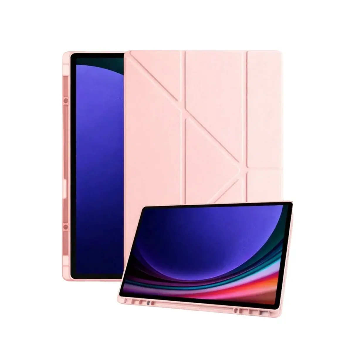 Samsung Galaxy X730 Tab S11 Kalemlikli Mars Tablet Kılıfı - Rose Gold