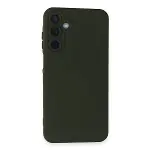 Samsung Galaxy A25 5G Kılıf Nano içi Kadife Silikon - Koyu Yeşil-3