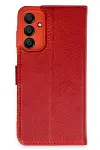 Samsung Galaxy A55 5G Kılıf Trend S Plus Kapaklı Kılıf - Kırmızı-1