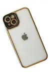 Apple iPhone 14 Plus Kılıf Liva Lens Silikon - Siyah-3