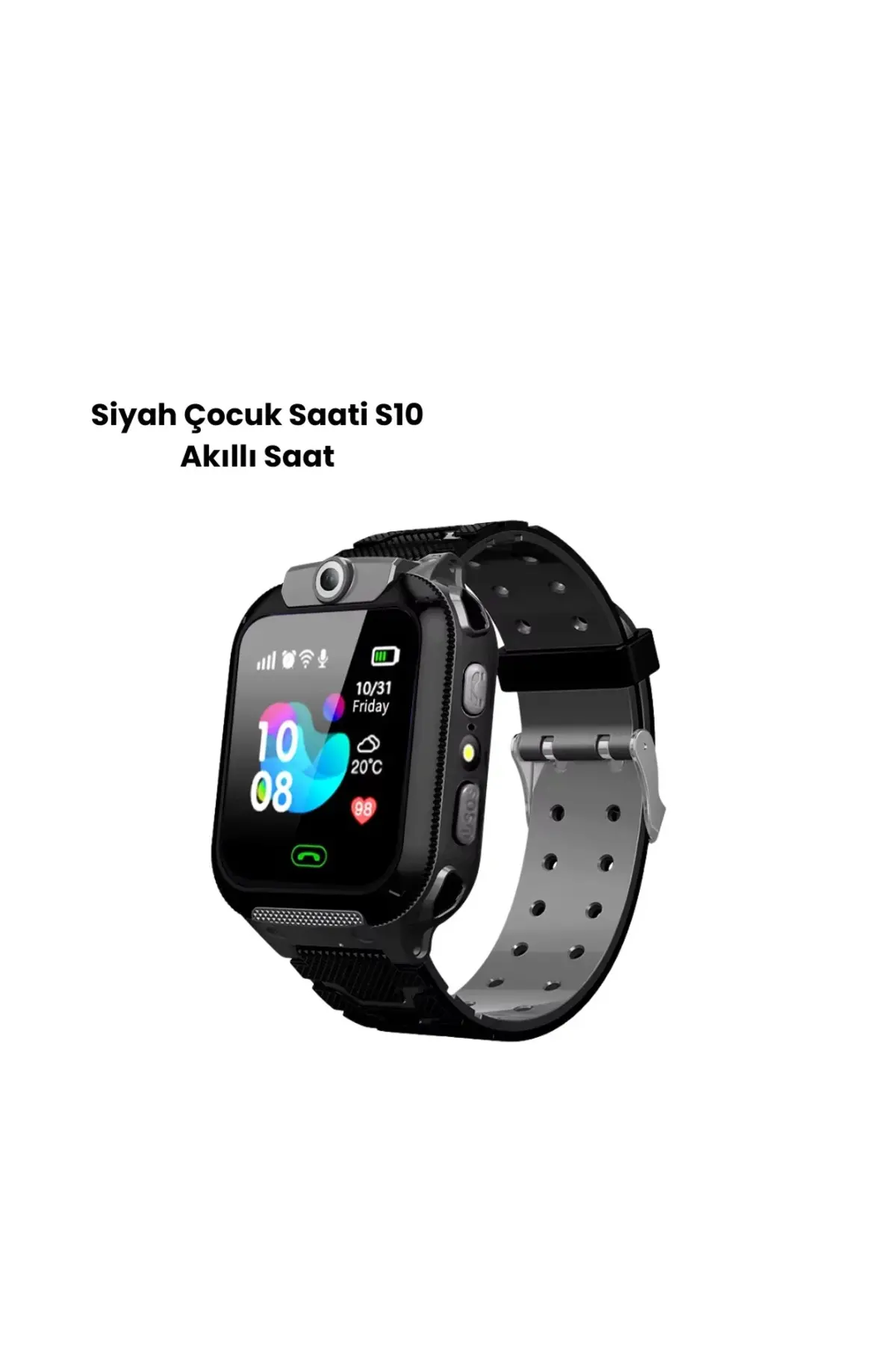 S10 Akıllı Çocuk Saati SİYAH