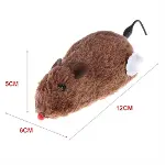 Kurmalı Kedi Eğitim Oyuncağı Tüylü Peluş Fare Yakalama İnteraktif Sevimli Eğlenceli Oyuncak-3