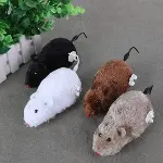 Kurmalı Kedi Eğitim Oyuncağı Tüylü Peluş Fare Yakalama İnteraktif Sevimli Eğlenceli Oyuncak-4