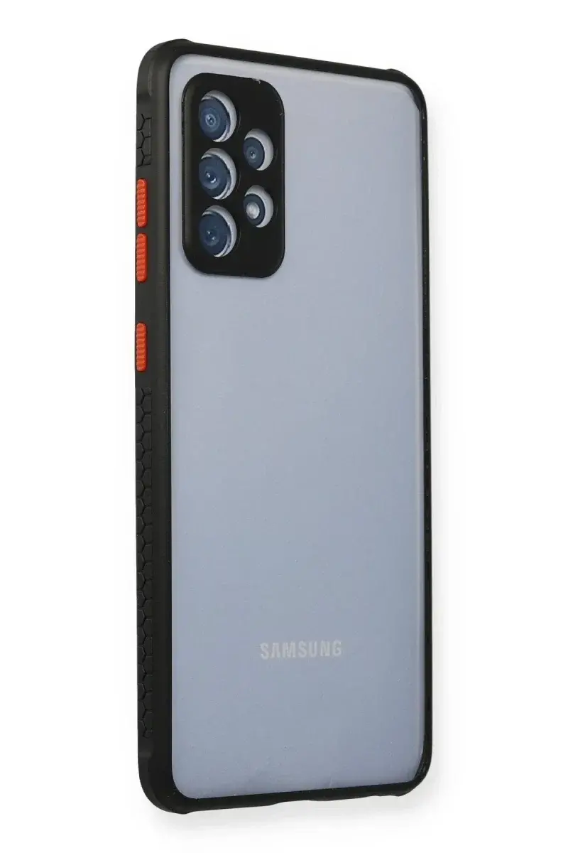 Samsung Galaxy A72 Kılıf a Şeffaf Silikon - Siyah
