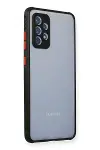 Samsung Galaxy A72 Kılıf a Şeffaf Silikon - Siyah-1
