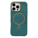 Joko Apple İphone 16 Pro Max Luno Deri Magsafe Kapak - Yeşil-1