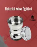 Paslanmaz Çelik Elektrikli Kahve Değirmeni | Sessiz, Hızlı, Çok Amaçlı Öğütücü (200W)-1