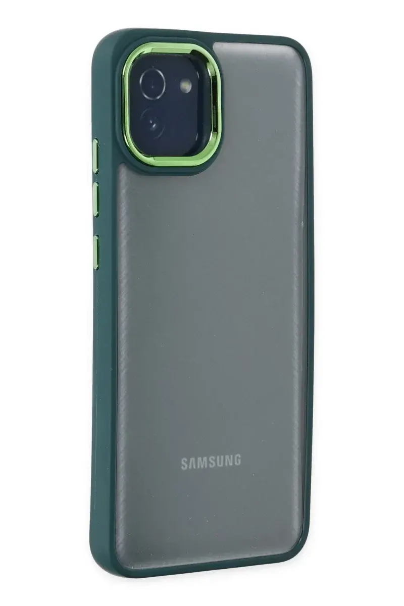 Samsung Galaxy A03 Kılıf Dora Kapak - Haki Yeşil