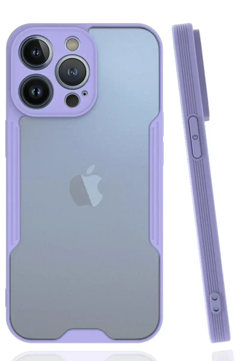 Apple iPhone 14 Pro Kılıf Platin Silikon - Lila