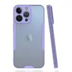 Apple iPhone 14 Pro Kılıf Platin Silikon - Lila-3