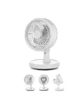 Sessiz Çalışan Mini Masaüstü Fan 2 Kademeli Otomatik Salınımlı-3