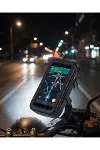 Bisiklet Scooter Motosiklet İçin Su Geçirmez Telefon Standı 360 Derece Döner-1