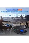 Y5x Rgb Işıklı Intercom 5 Kişi Bağlantılı 1000mah Motosiklet Bluetooth Kulaklık Seti-2