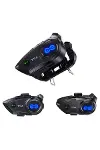 Y5x Rgb Işıklı Intercom 5 Kişi Bağlantılı 1000mah Motosiklet Bluetooth Kulaklık Seti-1