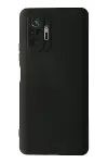 Xiao Red Note 10 Pro Kılıf Nano içi Kadife Silikon - Siyah-1