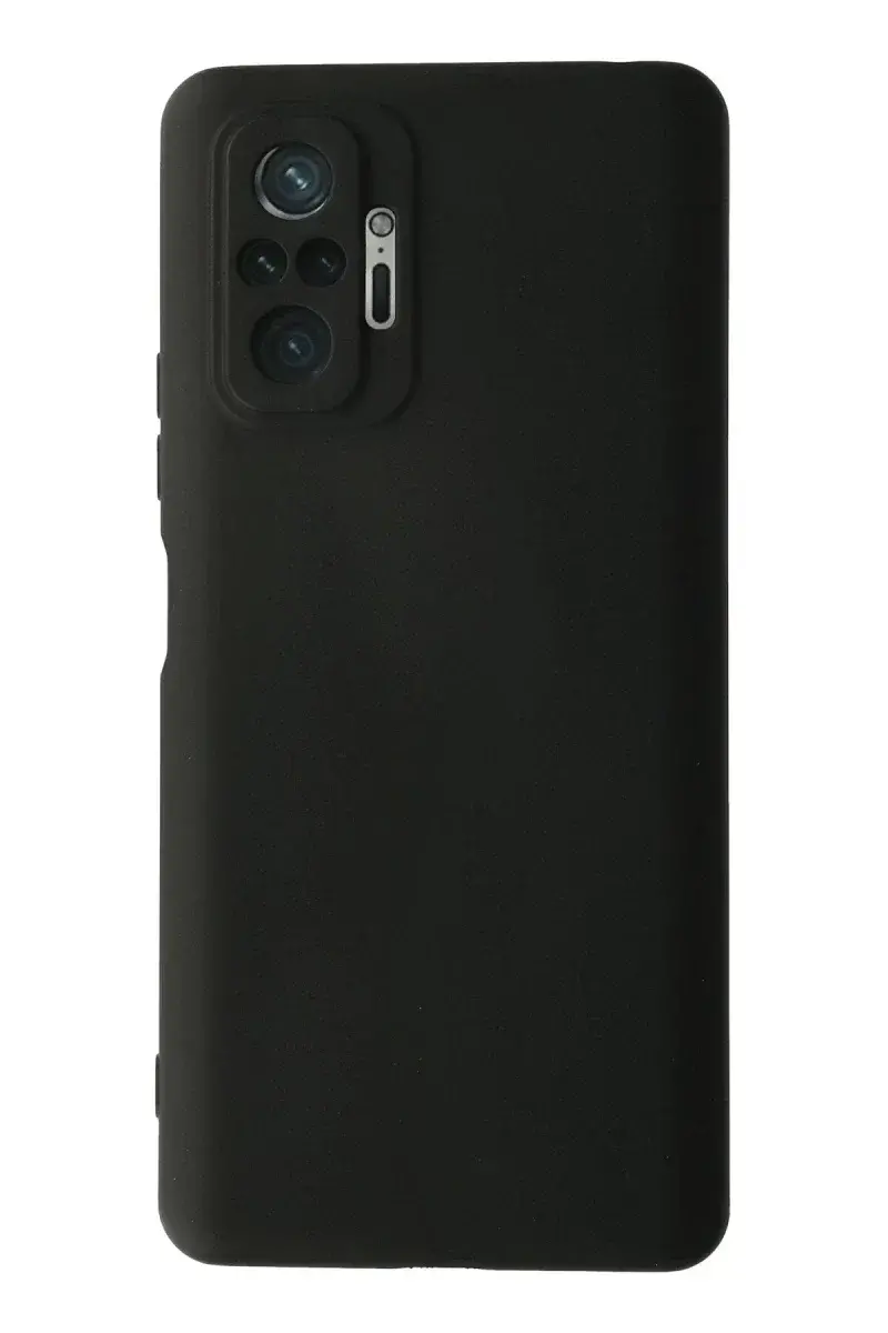 Xiao Red Note 10 Pro Kılıf Nano içi Kadife Silikon - Siyah