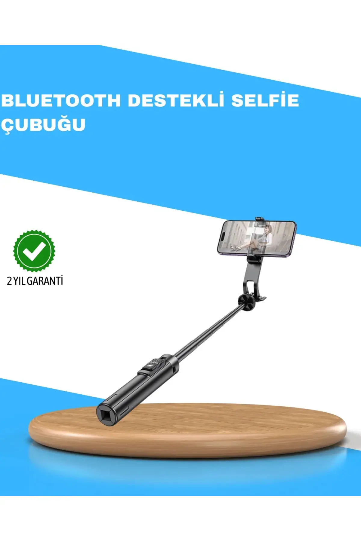 Uzaktan Kumandalı Bluetooth Selfie Çubuğu– 130 cm Ayarlanabilir