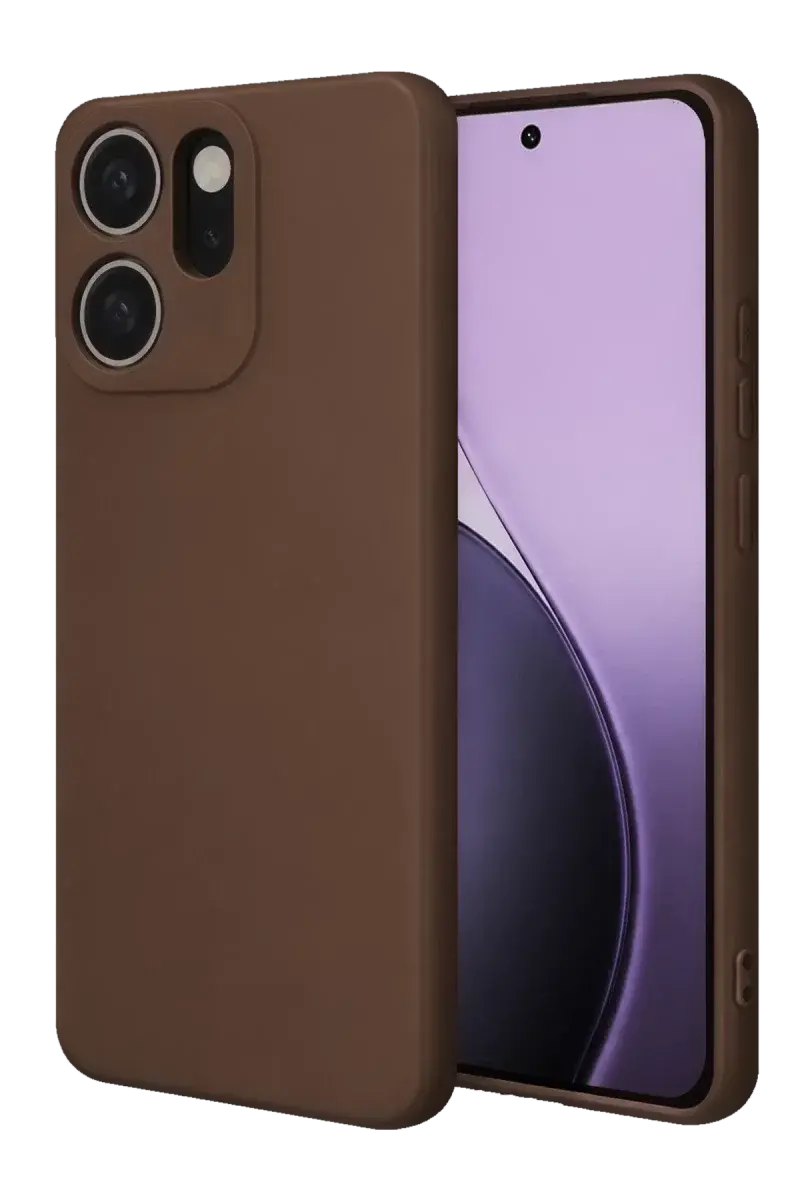 Oppo Reno 14F First Silikon - Kahverengi