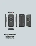 Çoklu Cihaz Uyumu ile Kablolu ve Kablosuz Şarj – Pratik Powerbank-2
