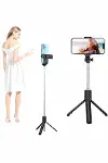 Selfie Çubuğu Tripod Bluetooth Kumandalı Selfie Çubuğu Telefon Tutucu-4