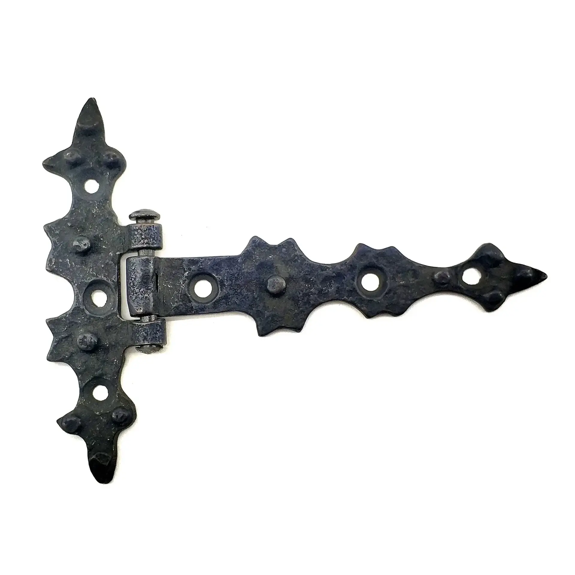 Antika Tarz Dekoratif Pirinç Yıldız Kuyruklu Menteşe - 85x110 Mm, Oksit