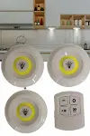 Kablosuz Pilli Işıldak Masa Lambası Mutfak Tezgah Altı Banyo Dolabı Dolap İçi-4